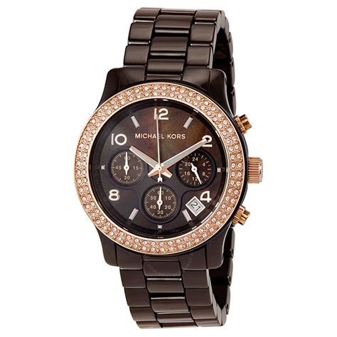 michael kors runway espresso watchit|michael kors runway.